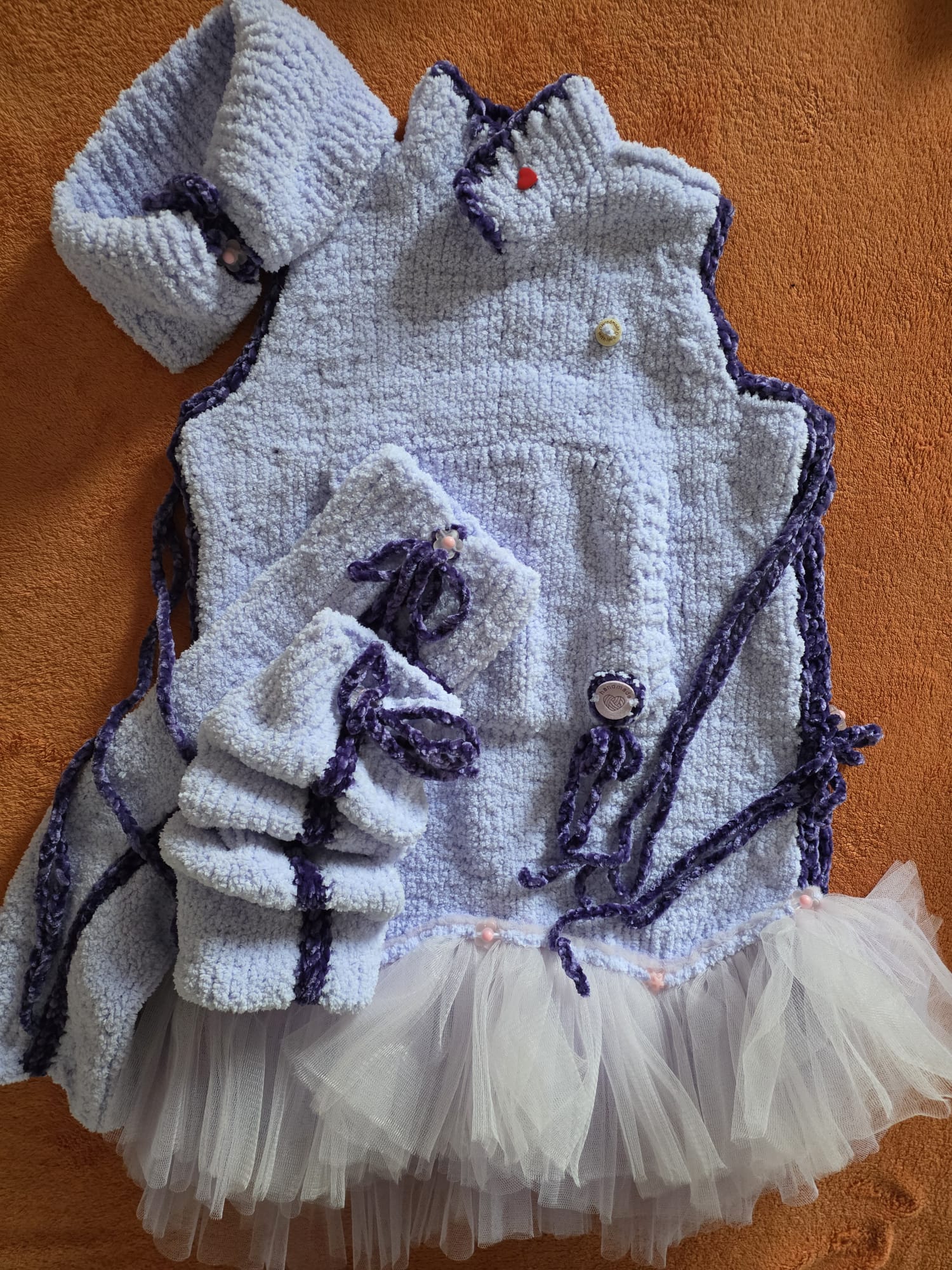 Babyset Weiss Blau – Eigenkollektion Agnes Art