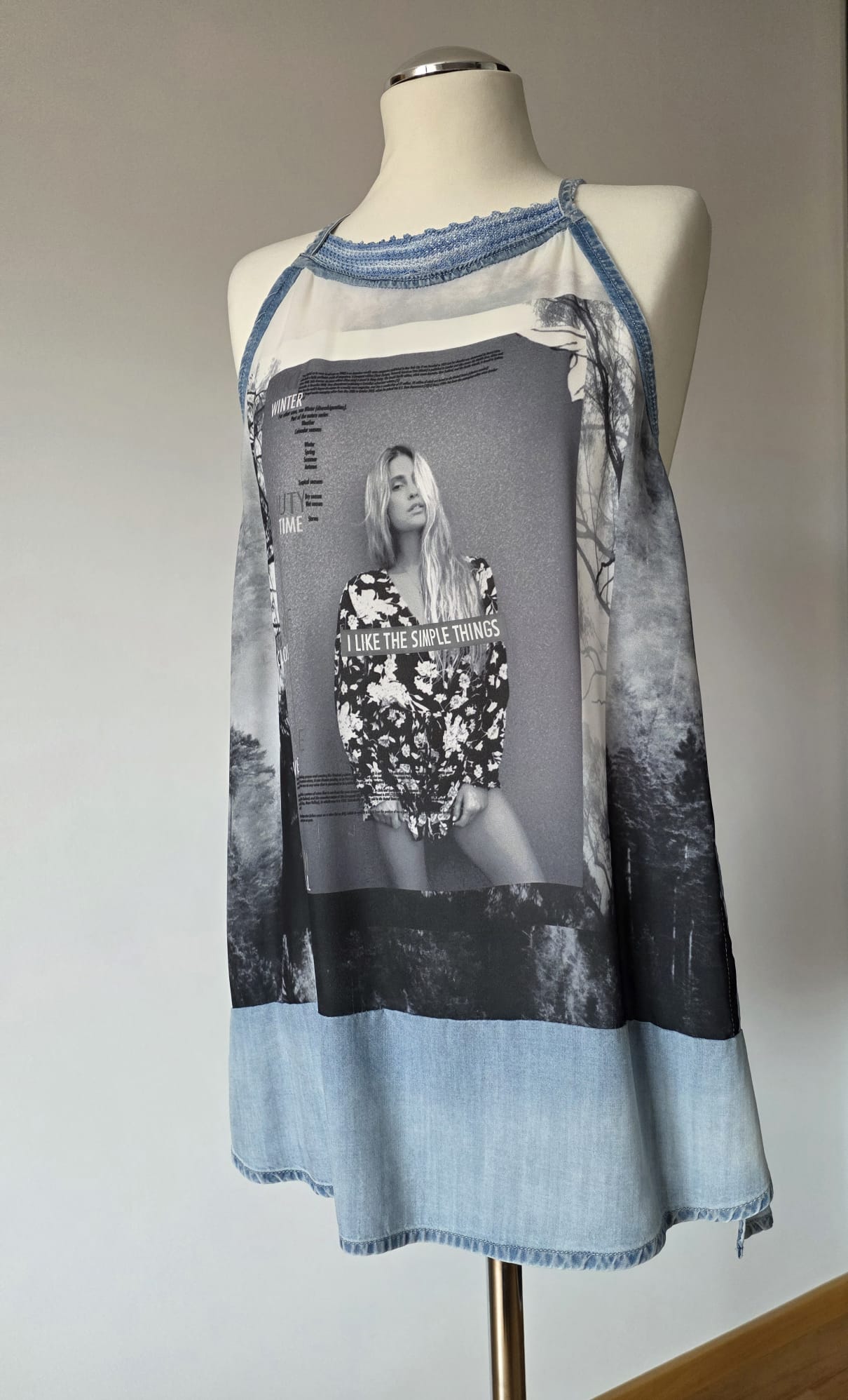 Top Denim Print – Eigenkollektion Agnes Art
