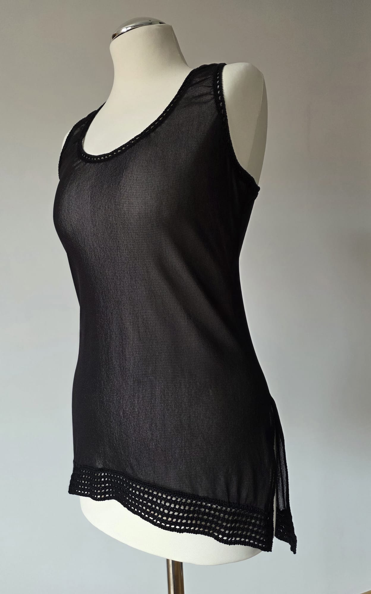 Top Schwarz Transparent – Eigenkollektion Agnes Art
