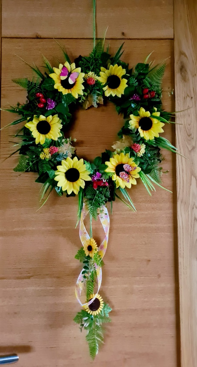 Sonnenblumen-Girlande