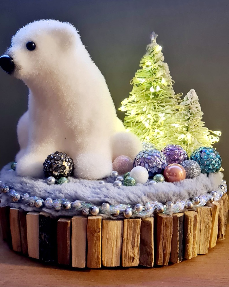 Eisbär-Weihnachtsdeko