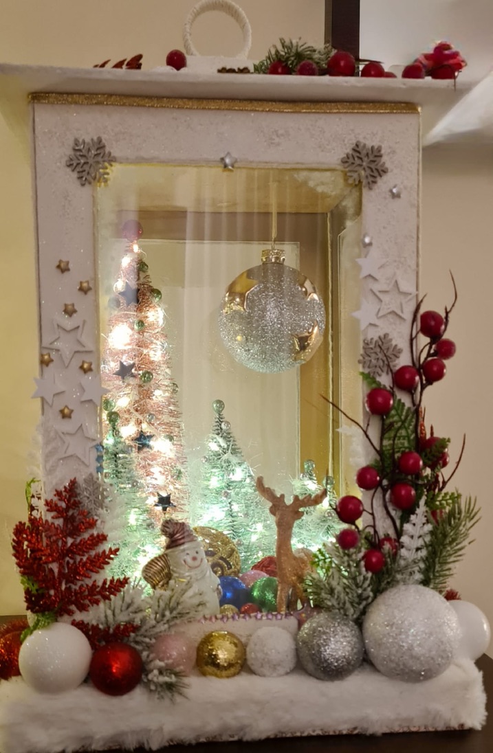 Helle Weihnachtslaterne