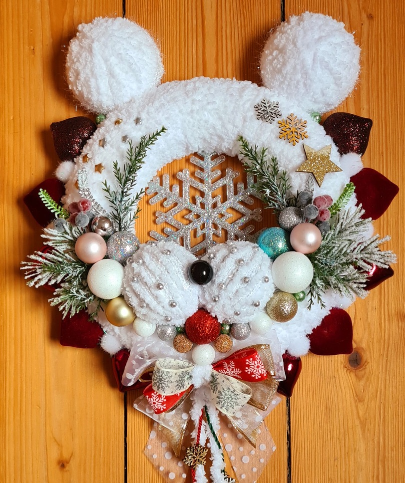 Maus-Kranz mit Goldstern