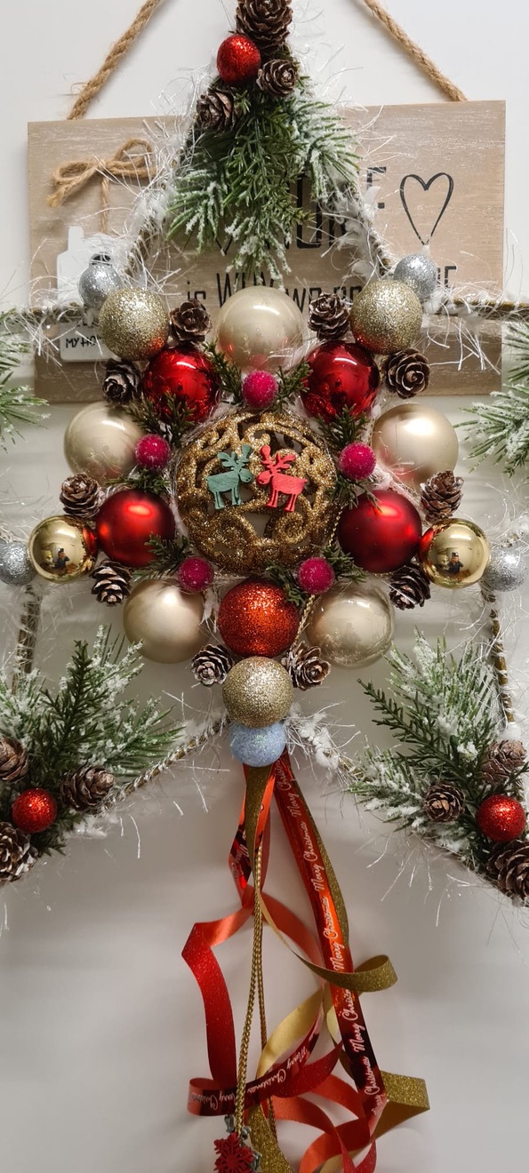 Sternförmige Weihnachtsdeko